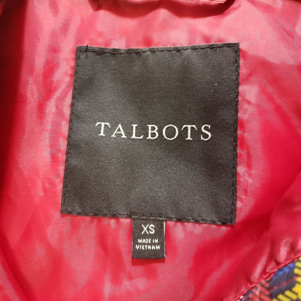 Talbots Down Puffer Vest Holiday Sz. XS EUC - Picture 10 of 10